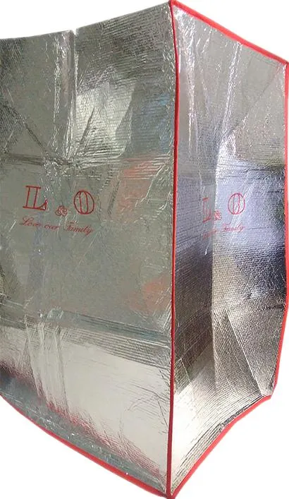 Food and Beverages Transportation Aluminum Foil Bubble Insulated Bag Thermal Pallet Cover Package of Cooler Chain for Shipping Chocolates and Perishable Goods